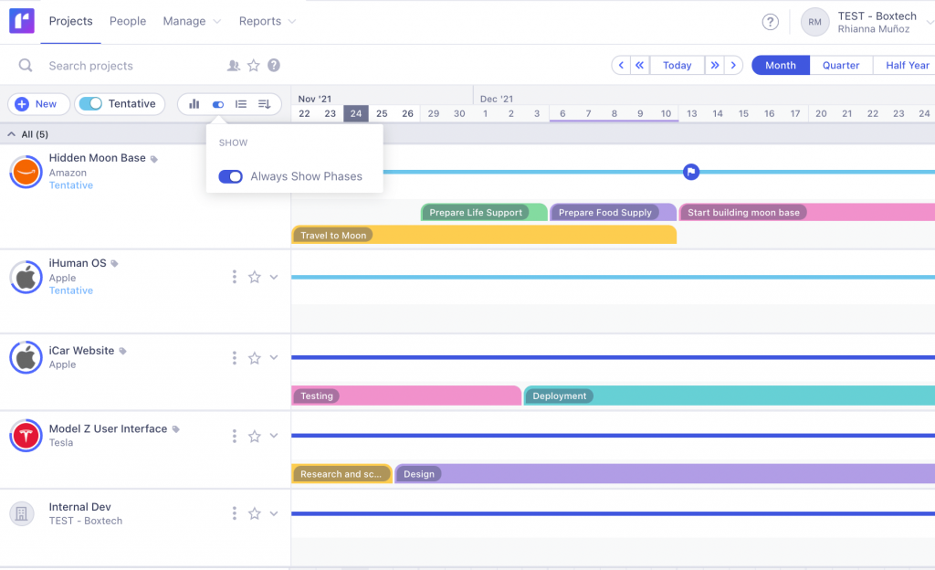 best tool for project scheduling