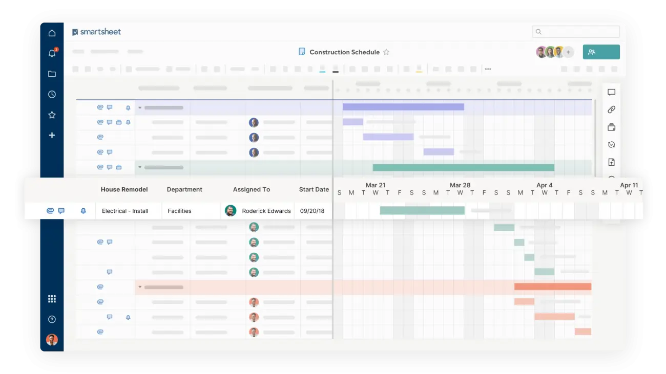 tools for scheduling projects.